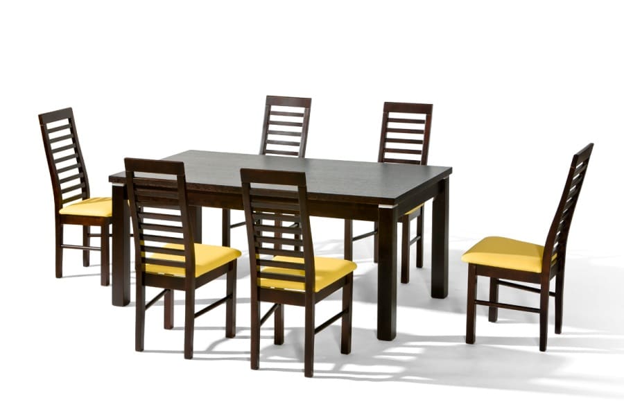 שולחן אוכל במראה מודרני בקווים ישרים באיכות גבוהה מאוד יבוא מאירופה. השולחן עשוי עץ אלמון מצופה פורניר.השולחן במידה בינונית ונוחה ונפתח לעוד 2 מידות כמו שולחן גדול.